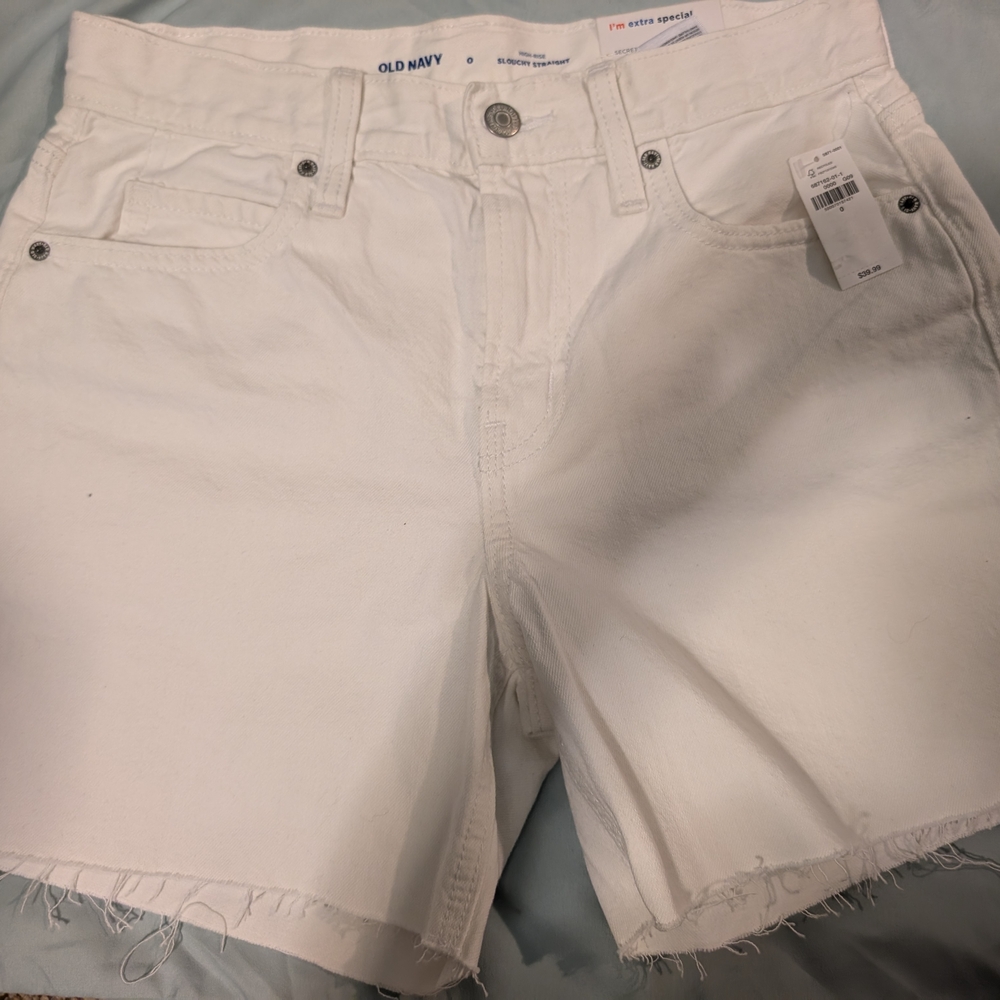 Old Navy Women's White Denim Shorts